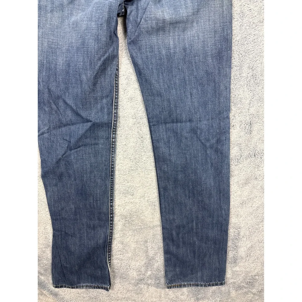 Levi's Mens 29x32 Blue 514 Slim Straight Denim Jeans Distressed Medium Wash 0514